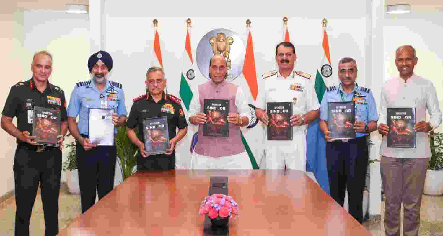 Rajnath Singh releases commemorative book on Op Sindoor Rajnath Singh releases commemorative book on Op Sindoor