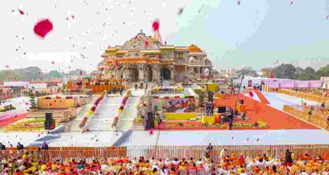 The Ram Mandir in Ayodhya. The Ram Mandir in Ayodhya.