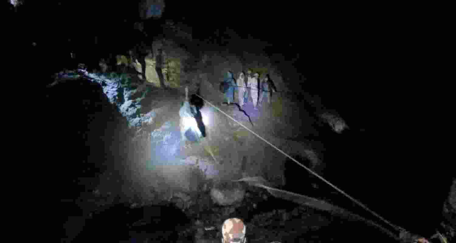 Rescue operations underway at Kinnaur, Himachal Pradesh. Rescue operations underway at Kinnaur, Himachal Pradesh.
