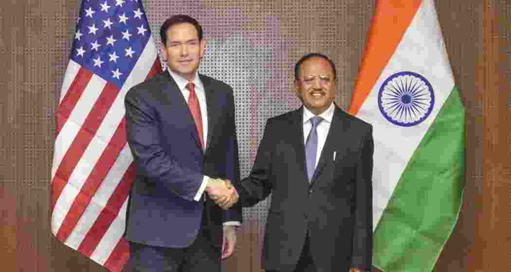 US Secretary of State Marco Rubio meets National Security Advisor Ajit Doval in New Delhi on Sunday ahead of the Quad Foreign Ministers’ Meeting, with discussions focusing on defence, security and strategic technology cooperation. US Secretary of State Marco Rubio meets National Security Advisor Ajit Doval in New Delhi on Sunday ahead of the Quad Foreign Ministers’ Meeting, with discussions focusing on defence, security and strategic technology cooperation.