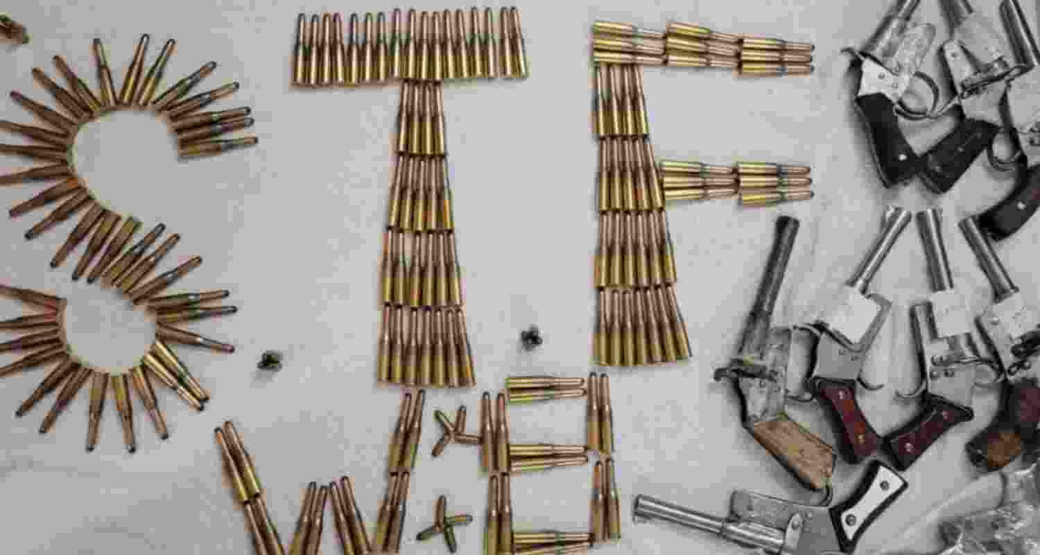 STF recovered a cache of weapons during a raid in Sandeshkhali, triggering political controversy and raising fresh law-and-order concerns. STF recovered a cache of weapons during a raid in Sandeshkhali, triggering political controversy and raising fresh law-and-order concerns.