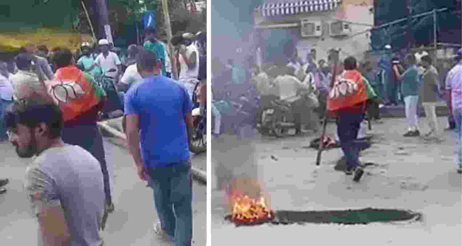 Tyres burned, roads blocked in Ranchi over student crackdown Tyres burned, roads blocked in Ranchi over student crackdown
