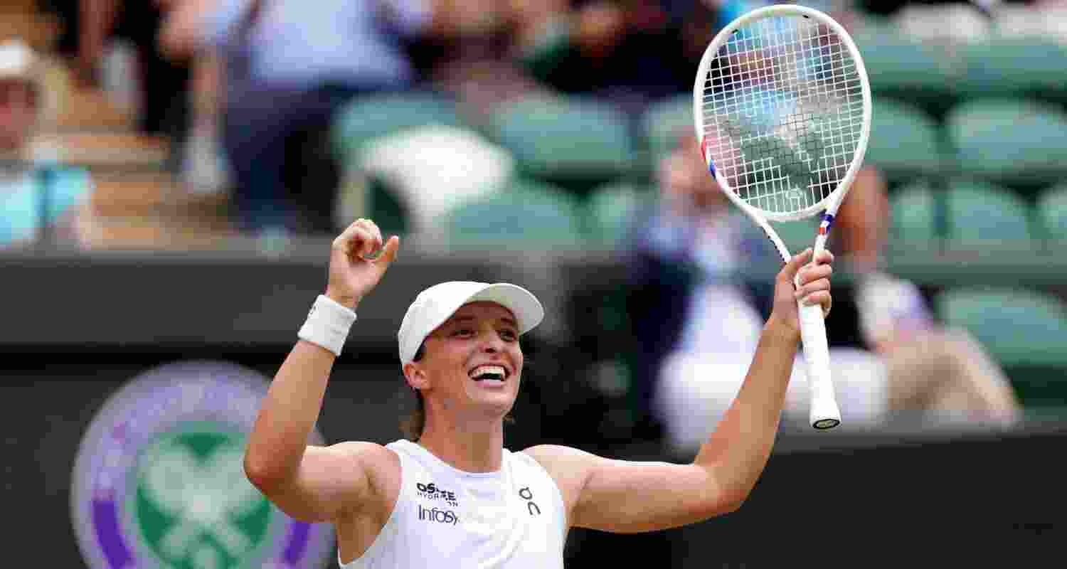 This is Iga Swiatek's best performance so far at Wimbledon. This is Iga Swiatek's best performance so far at Wimbledon.