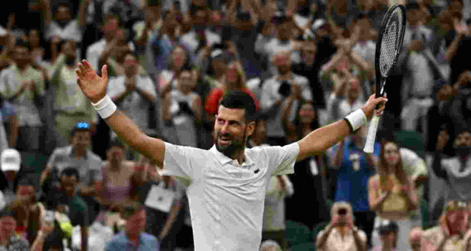 Novak Djokovic has advanced to a record-extending 15th Wimbledon semifinal and his 55th at the Grand Slams. Novak Djokovic has advanced to a record-extending 15th Wimbledon semifinal and his 55th at the Grand Slams.