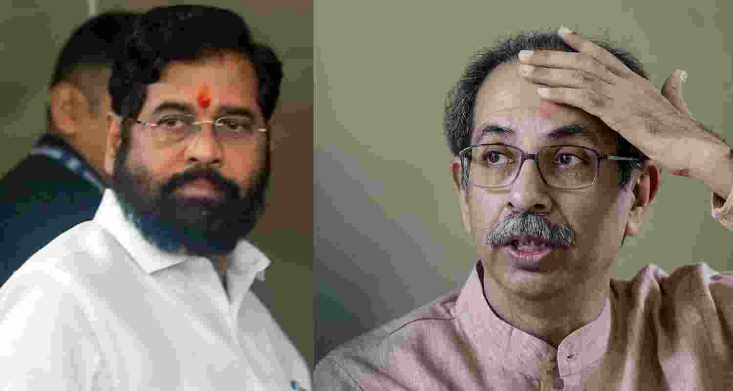 Supreme Court hears Shiv Sena case as Uddhav Thackeray faction argues a legislative split cannot amount to a split in the political party. Supreme Court hears Shiv Sena case as Uddhav Thackeray faction argues a legislative split cannot amount to a split in the political party.