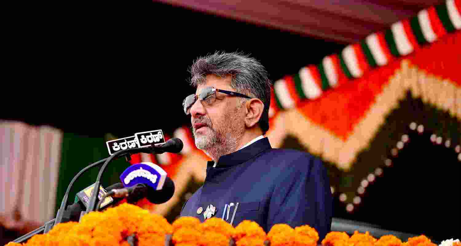Karnataka Chief Minister DK Shivakumar. Karnataka Chief Minister DK Shivakumar.