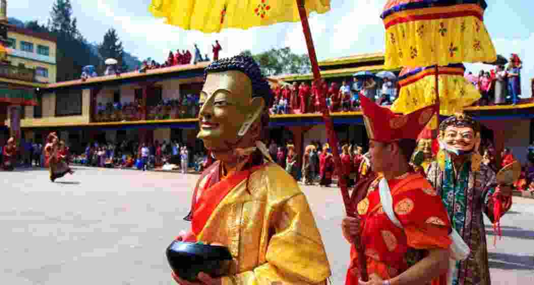 Performers at the Sikkim Utsav at MG Marg in Gangtok. Performers at the Sikkim Utsav at MG Marg in Gangtok.