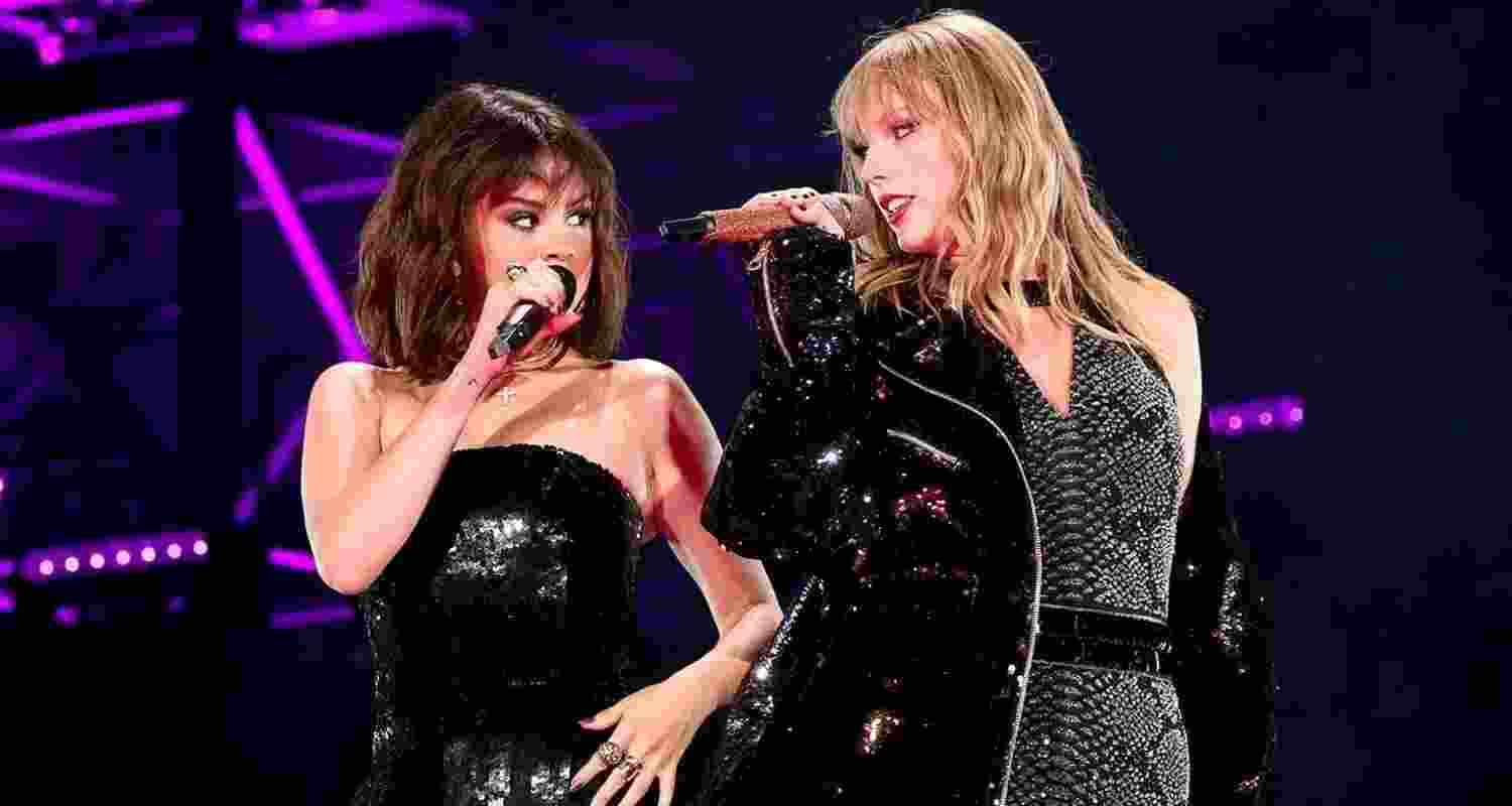Singers and friends Taylor Swift and Selena Gomez. Image: X Singers and friends Taylor Swift and Selena Gomez. Image: X
