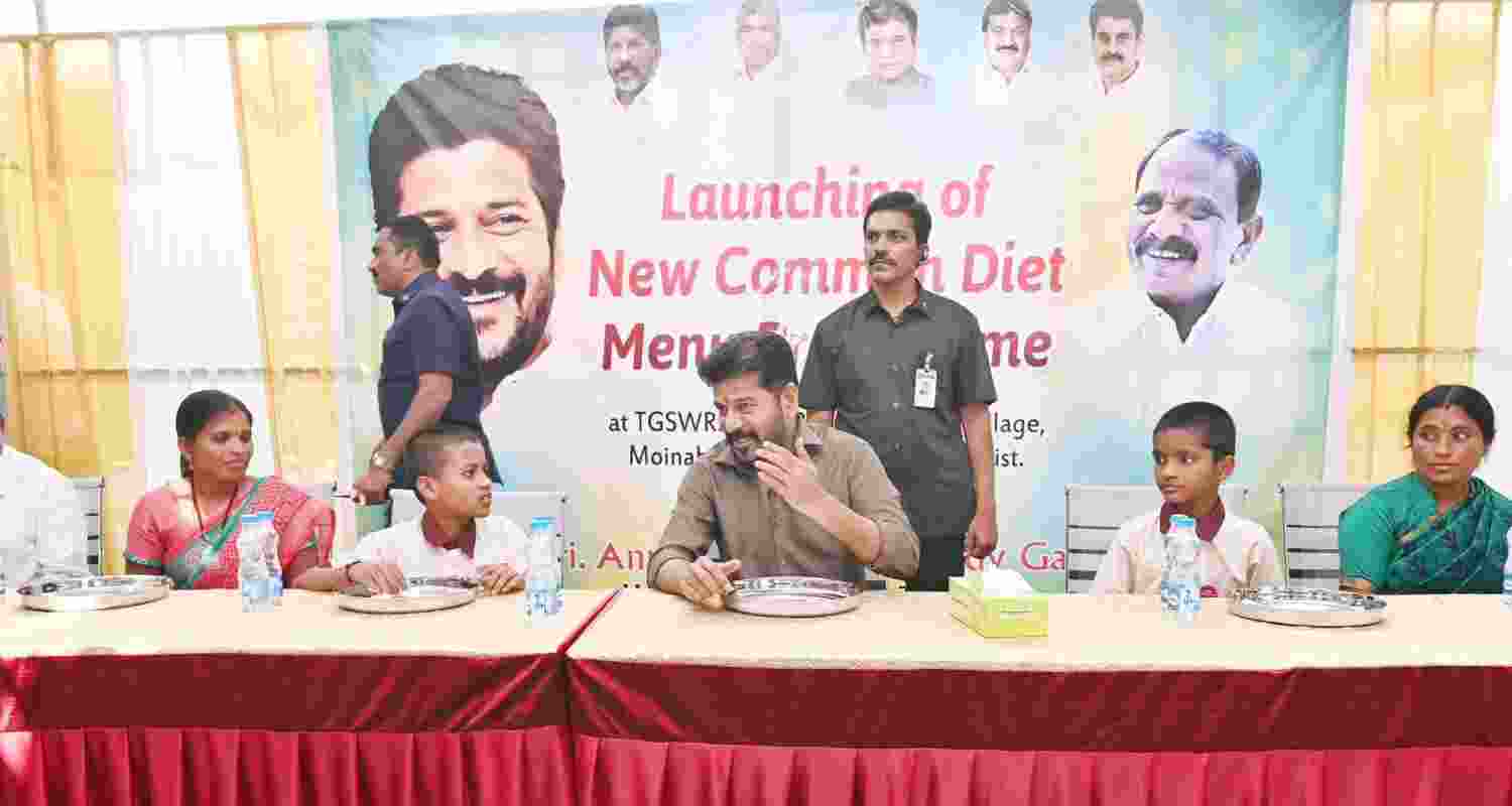 Telangana CM boosts welfare schools' diet budget by 40 pc Telangana CM boosts welfare schools' diet budget by 40 pc