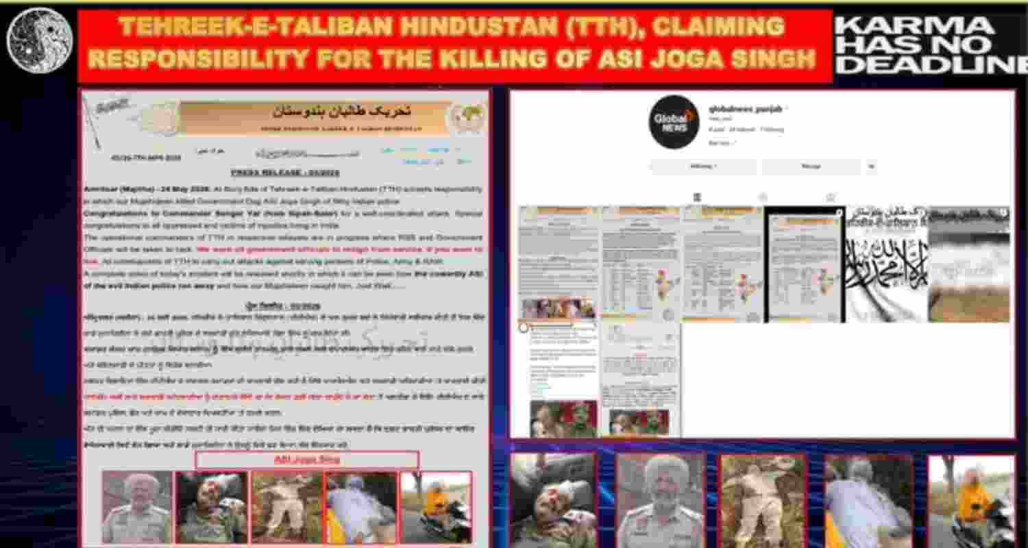 Terror outfit claims responsibility for ASI Joga Singh's death Terror outfit claims responsibility for ASI Joga Singh's death