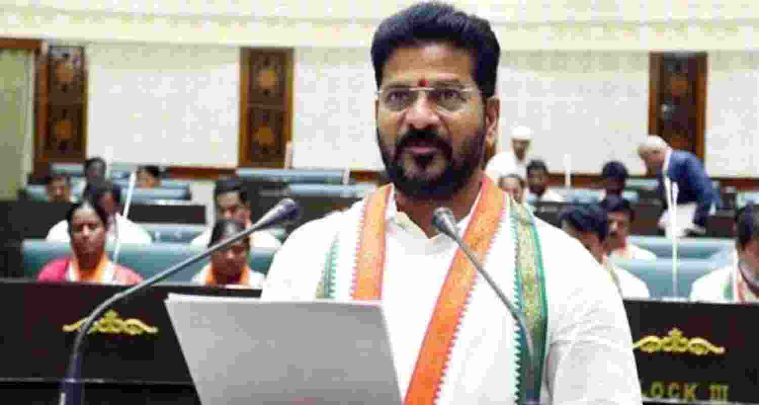 Telangana Chief Minister A Revanth Reddy - file image. Telangana Chief Minister A Revanth Reddy - file image.