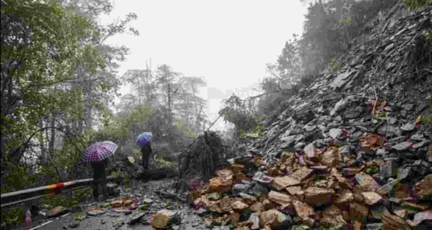 Homes were damaged and lives lost after landslides in Shimla on Monday. Homes were damaged and lives lost after landslides in Shimla on Monday.