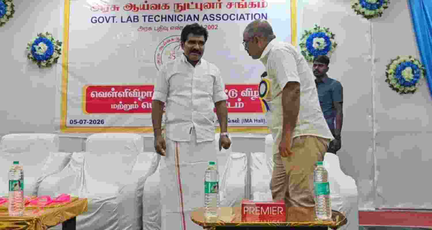 Tamil Nadu Minister CTR Nirmal Kumar at the Madurai Medical College campus. Tamil Nadu Minister CTR Nirmal Kumar at the Madurai Medical College campus.