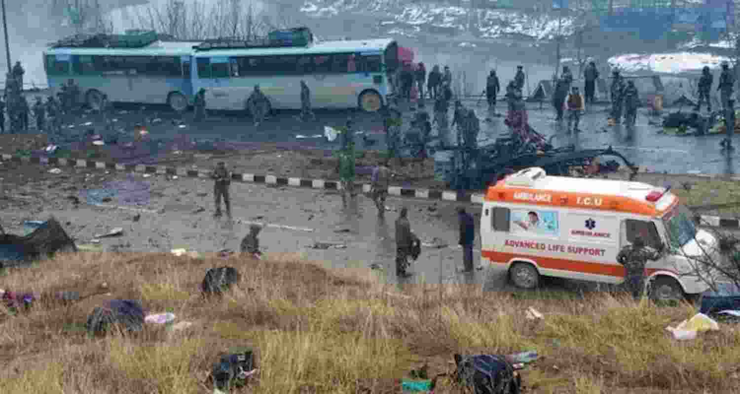 Today marks the seventh anniversary of the 2019 Pulwama attack in Jammu and Kashmir, in which 40 CRPF personnel were martyred. Today marks the seventh anniversary of the 2019 Pulwama attack in Jammu and Kashmir, in which 40 CRPF personnel were martyred.