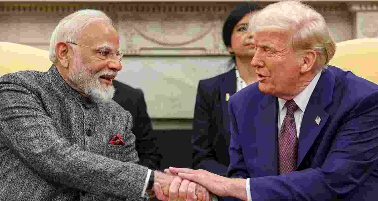 US President Donald Trump (left) and Indian Prime Minister Narendra Modi - file image. US President Donald Trump (left) and Indian Prime Minister Narendra Modi - file image.
