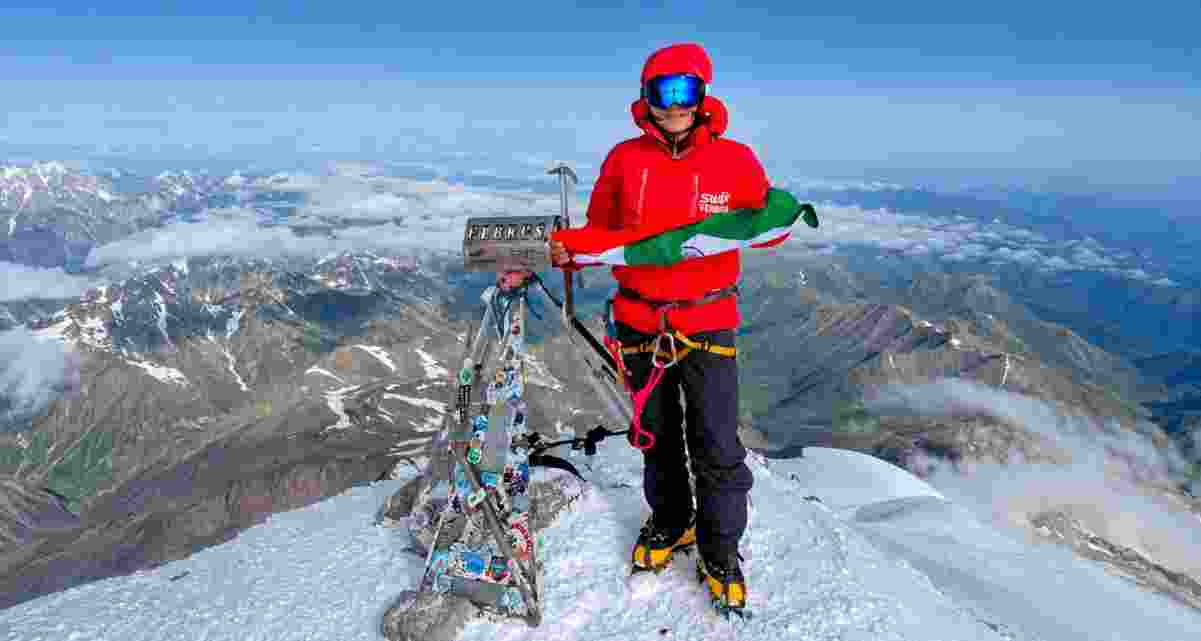 Sikkim mountaineer Tshering Choden after summiting Mount Elbrus in Russia, becoming one step closer to completing the prestigious Seven Summits mountaineering challenge. Sikkim mountaineer Tshering Choden after summiting Mount Elbrus in Russia, becoming one step closer to completing the prestigious Seven Summits mountaineering challenge.