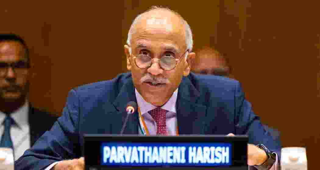 India’s Permanent Representative to the UN, Ambassador Parvathaneni Harish. India’s Permanent Representative to the UN, Ambassador Parvathaneni Harish.