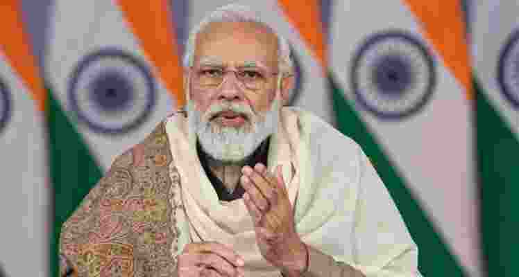 Prime Minister Narendra Modi during his address. Prime Minister Narendra Modi during his address.