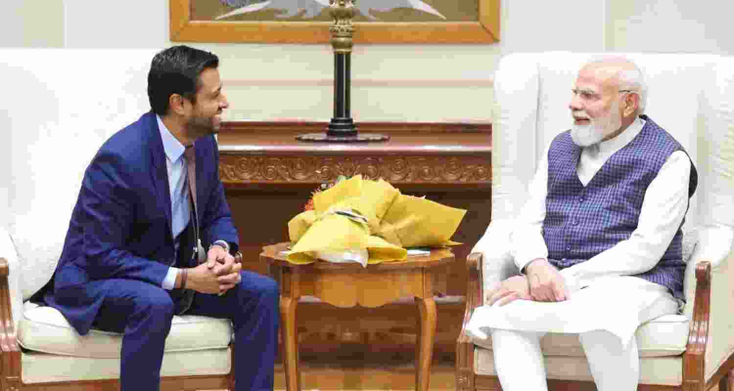 Prime Minister Narendra Modi during a meeting with AirTrunk Founder and CEO Robin Khuda, in New Delhi. (@narendramodi/X) Prime Minister Narendra Modi during a meeting with AirTrunk Founder and CEO Robin Khuda, in New Delhi. (@narendramodi/X)