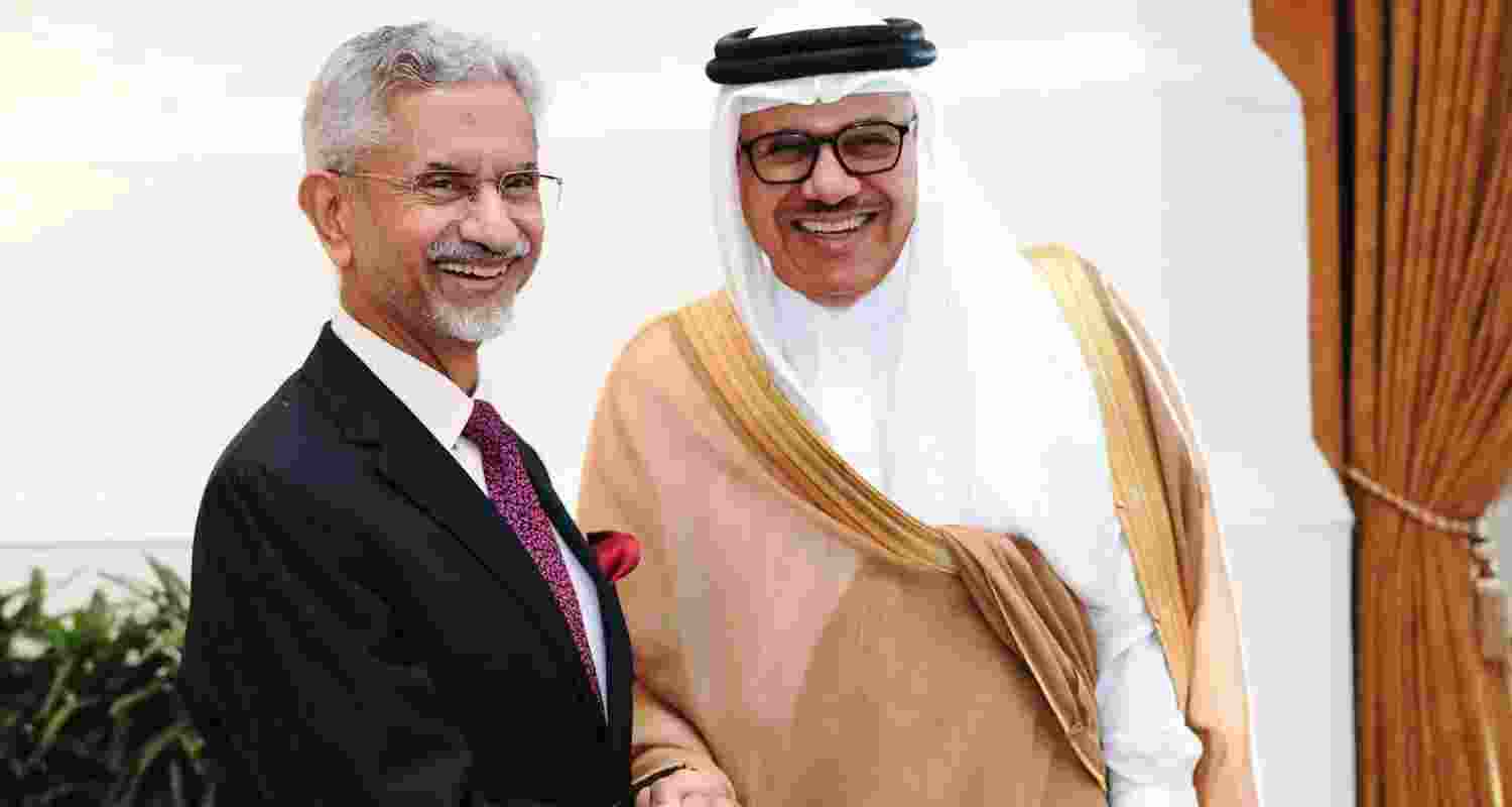 Sharing details of the meeting in a post on X, Jaishankar thanked the Bahraini leadership for ensuring the welfare and well-being of the Indian community living in the Gulf nation. Sharing details of the meeting in a post on X, Jaishankar thanked the Bahraini leadership for ensuring the welfare and well-being of the Indian community living in the Gulf nation.
