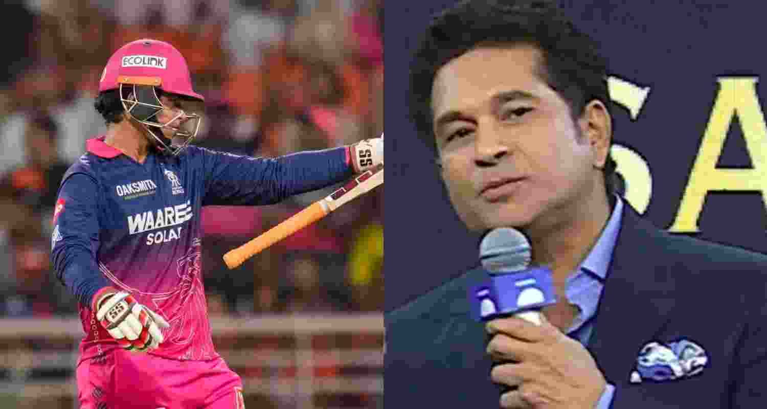 Vaibhav Sooryavanshi and Sachin Tendulkar. Vaibhav Sooryavanshi and Sachin Tendulkar.