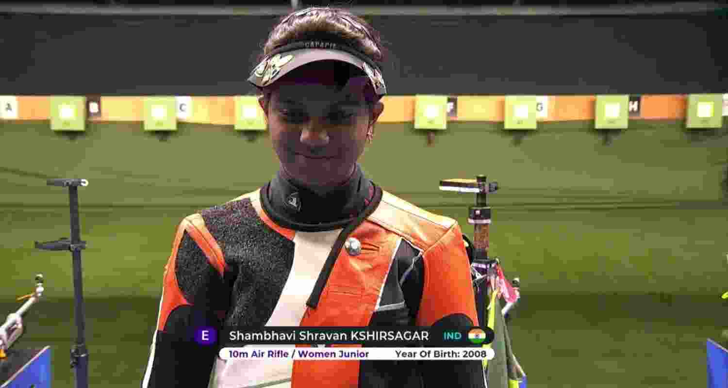 Maharashtra teen Shambhavi bags double shooting gold. Maharashtra teen Shambhavi bags double shooting gold.