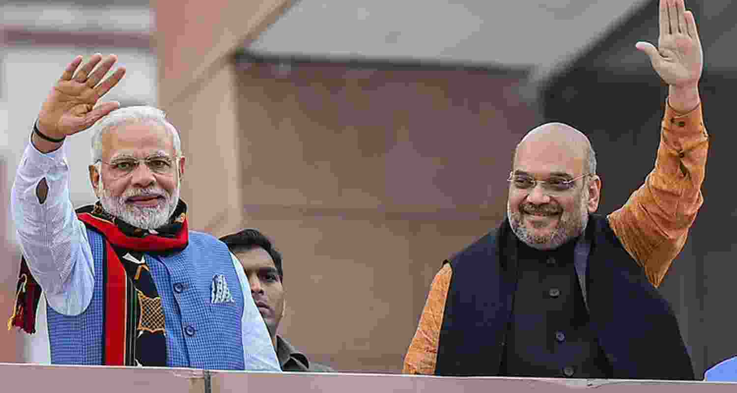 Prime Minister Narendra Modi and Union Home Minister Amit Shah. Prime Minister Narendra Modi and Union Home Minister Amit Shah.