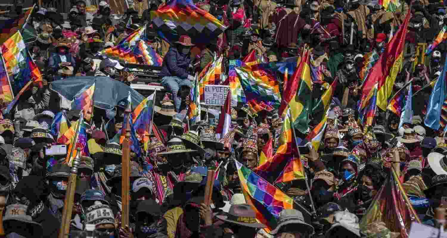 Bolivians vote amid inflation, fuel and dollar crunch. Bolivians vote amid inflation, fuel and dollar crunch.