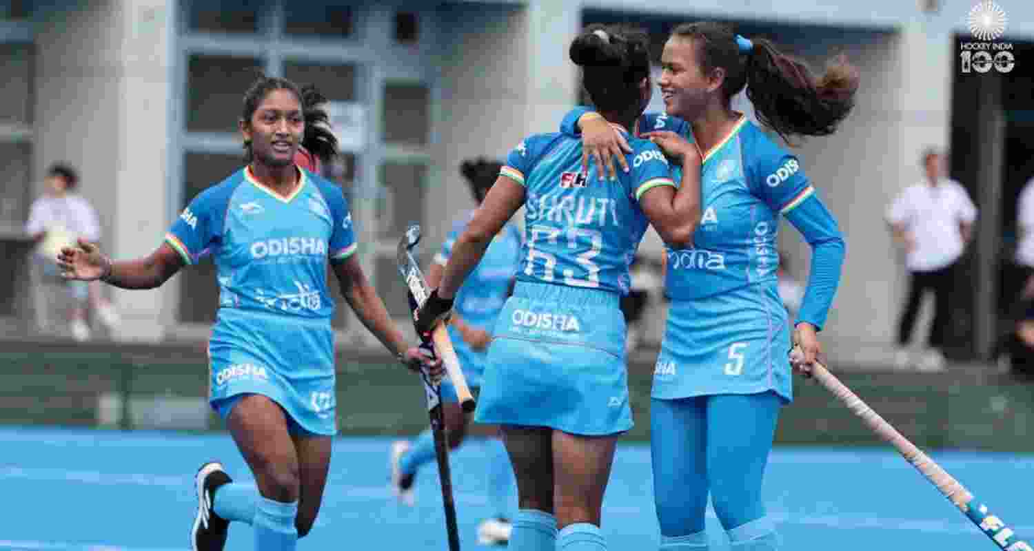 The Indian women's hockey team at the U18 Asia Cup. The Indian women's hockey team at the U18 Asia Cup.