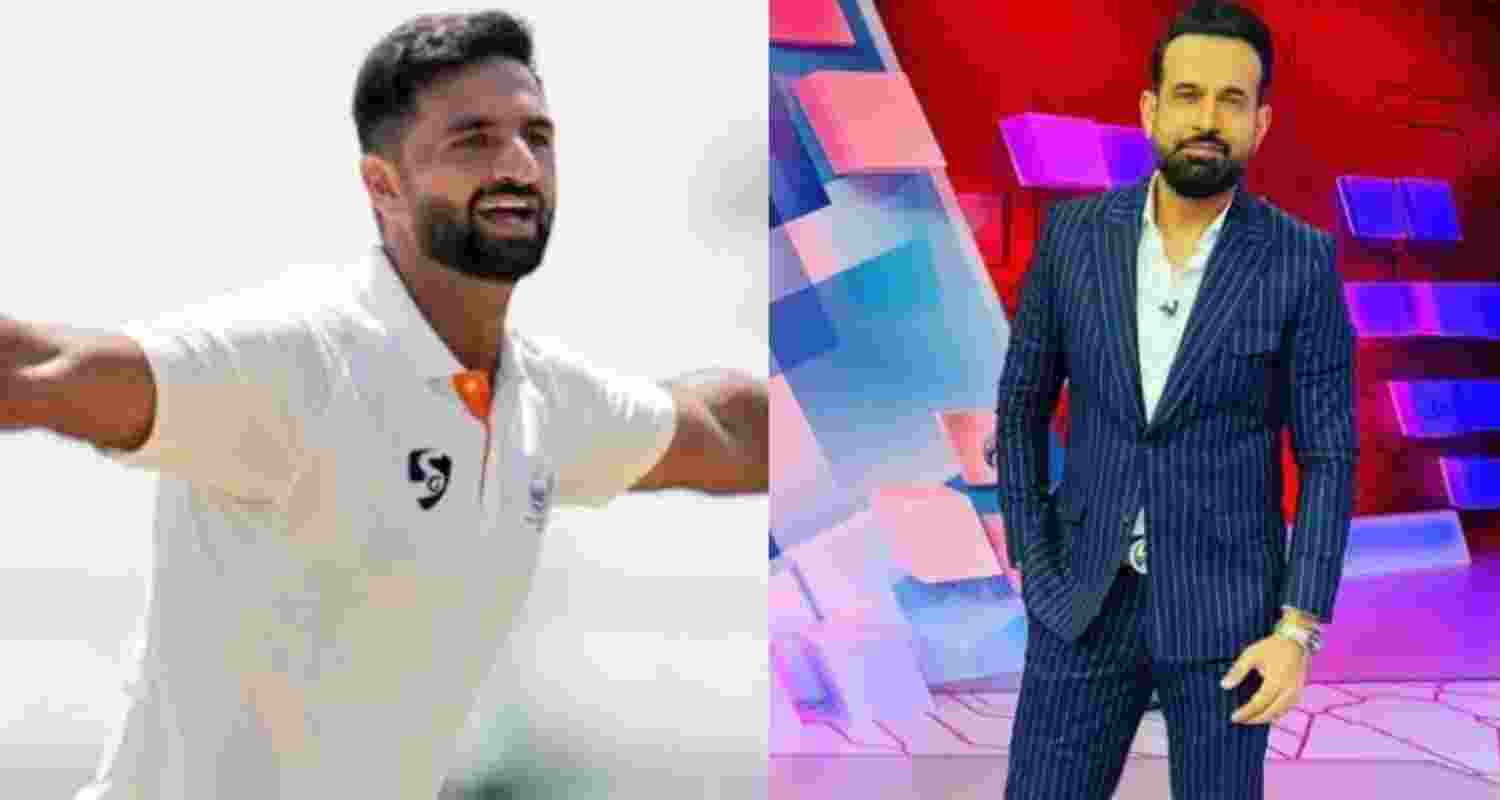 Auqib Nabi and Irfan Pathan. Auqib Nabi and Irfan Pathan.