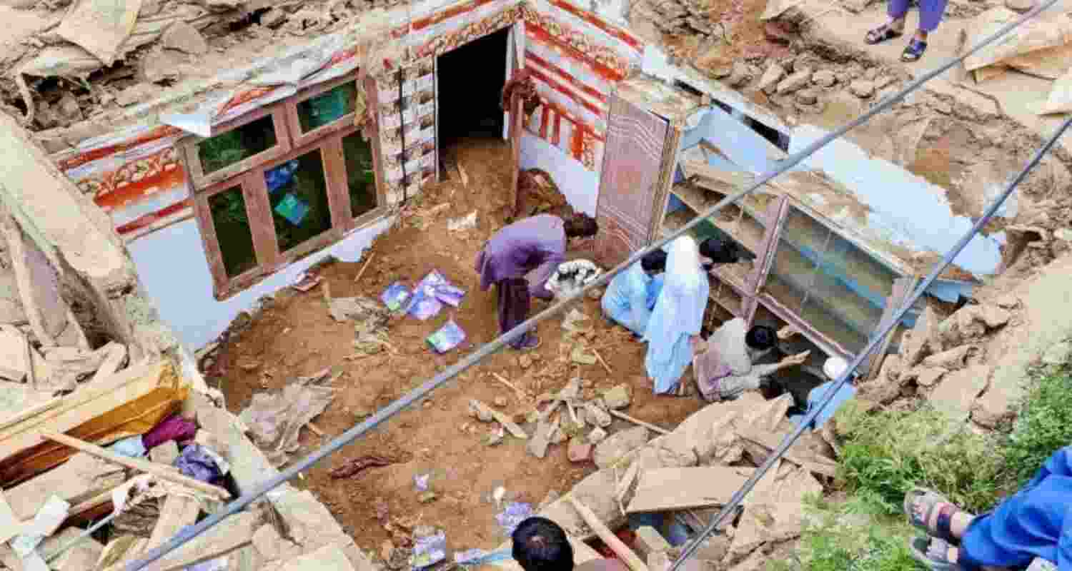 Officials said six of the children had sustained critical injuries and were pronounced dead, while one girl was rescued alive. Officials said six of the children had sustained critical injuries and were pronounced dead, while one girl was rescued alive.