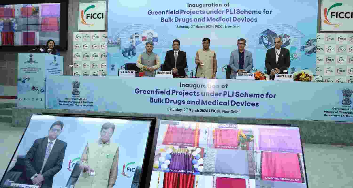 Union Health Minister Mansukh Mandaviya at the Inauguration event. Image X. Union Health Minister Mansukh Mandaviya at the Inauguration event. Image X.