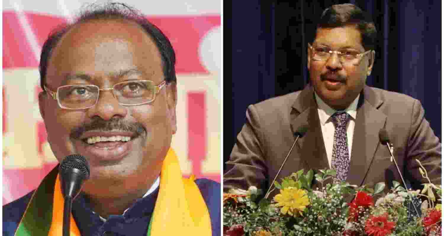 Cong Leader Nana Patole seeks action for CJI Gavai protocol lapse. Image BJP Leader Bawankule and CJI Gavai. Cong Leader Nana Patole seeks action for CJI Gavai protocol lapse. Image BJP Leader Bawankule and CJI Gavai.