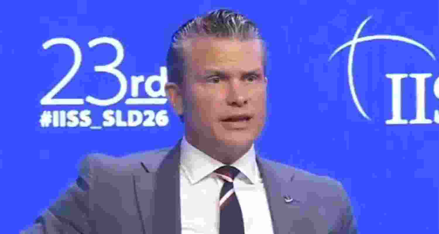 Speaking at the Shangri-La Dialogue in Singapore, Hegseth referred to the understanding reached between India and Pakistan after their military confrontation last year. Speaking at the Shangri-La Dialogue in Singapore, Hegseth referred to the understanding reached between India and Pakistan after their military confrontation last year.