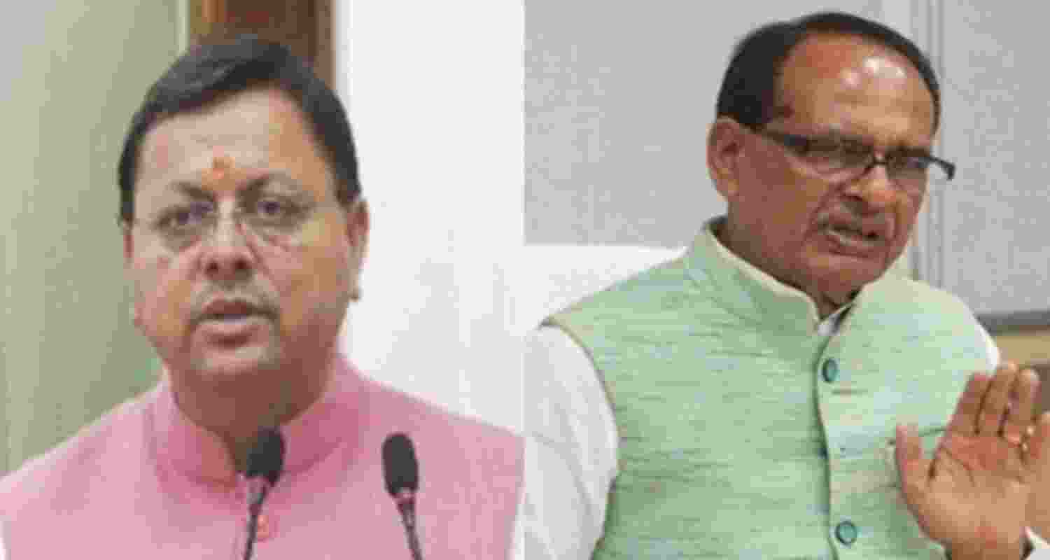 Uttarakhand CM Pushkar Singh Dhami and Union Agriculture Minister Shivraj Singh Chouhan. Uttarakhand CM Pushkar Singh Dhami and Union Agriculture Minister Shivraj Singh Chouhan.