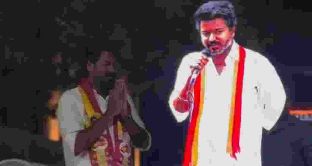 TVK deploys AI-powered hologram of Vijay in Tamil Nadu polls, enabling virtual rallies amid massive crowds and tight campaign schedules. TVK deploys AI-powered hologram of Vijay in Tamil Nadu polls, enabling virtual rallies amid massive crowds and tight campaign schedules.