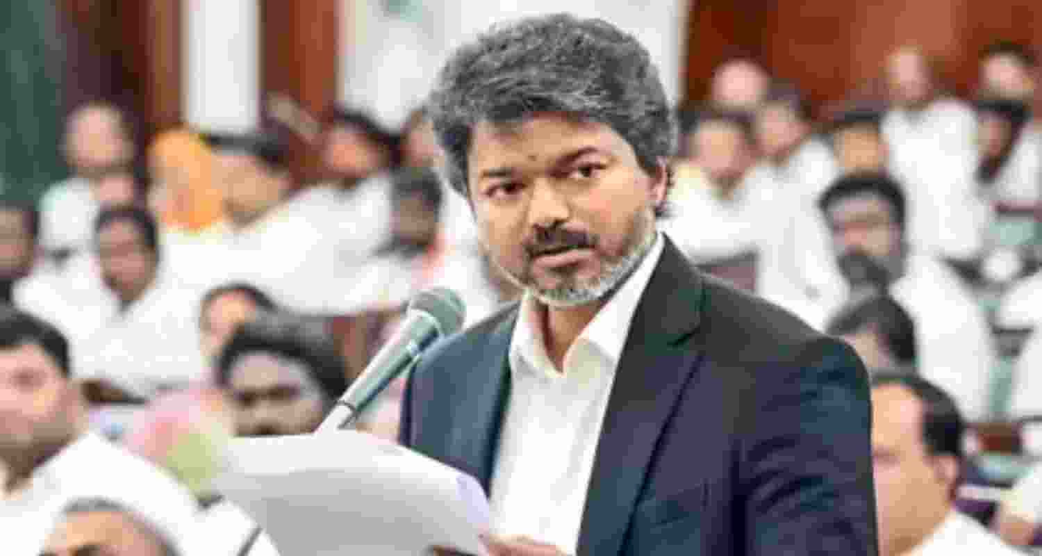 Tamil Nadu Chief Minister Joseph Vijay. Tamil Nadu Chief Minister Joseph Vijay.