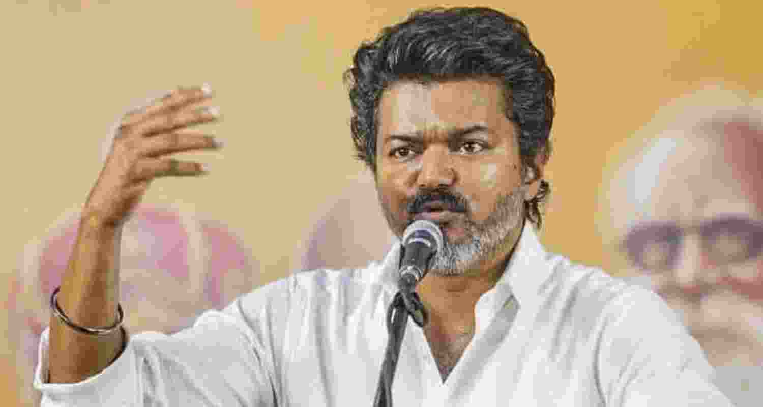 TVK chief Vijay - file image. TVK chief Vijay - file image.