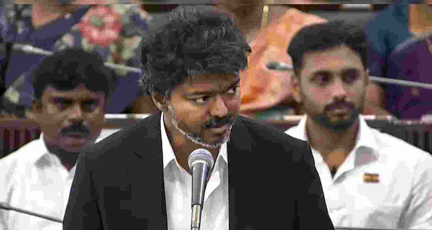 Tamil Nadu Chief Minister Joseph Vijay - file image. Tamil Nadu Chief Minister Joseph Vijay - file image.