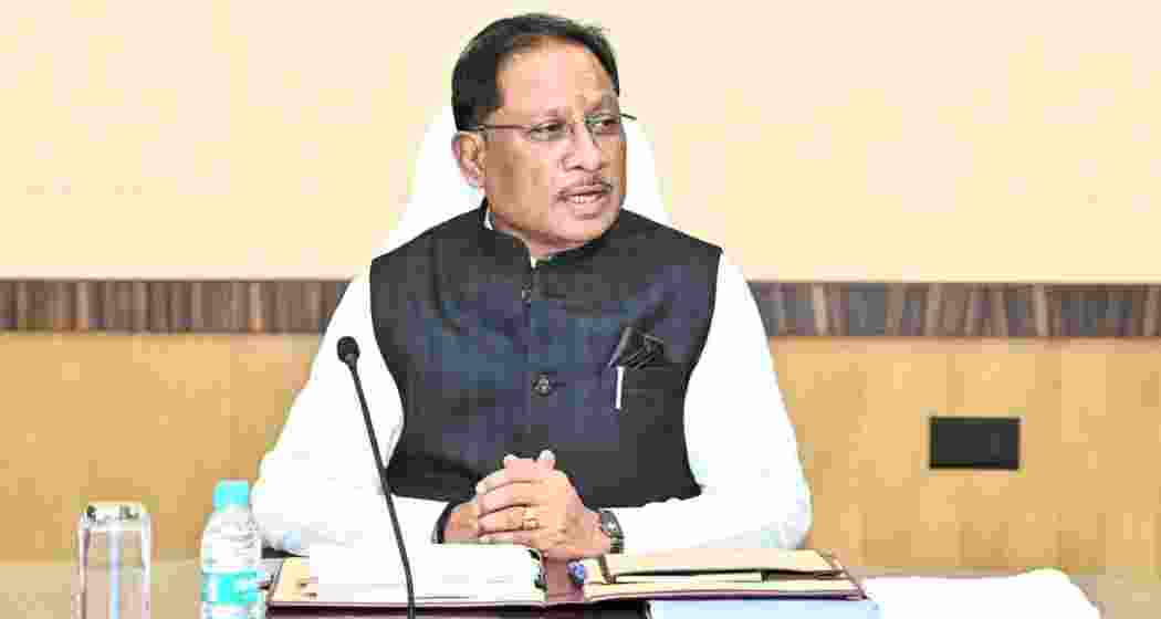 Chhattisgarh Chief Minister Vishnu Deo Sai. Chhattisgarh Chief Minister Vishnu Deo Sai.