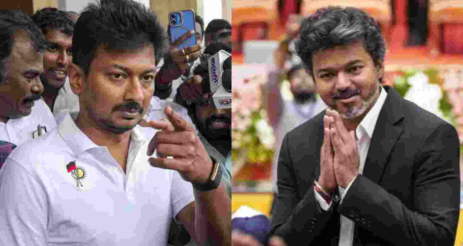 Tamil Nadu Chief Minister Joseph Vijay (right) and LoP Udhayanidhi Stalin Tamil Nadu Chief Minister Joseph Vijay (right) and LoP Udhayanidhi Stalin