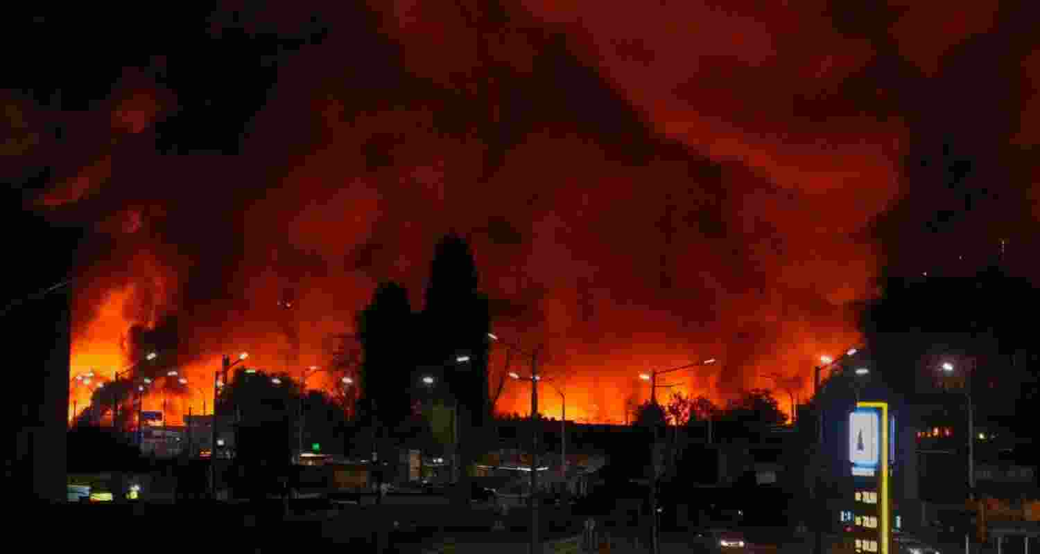 Lakshmi Mittal’s ArcelorMittal mining and metallurgical complex in Kryvyi Rih, Ukraine after being struck by a Russian missile. Lakshmi Mittal’s ArcelorMittal mining and metallurgical complex in Kryvyi Rih, Ukraine after being struck by a Russian missile.